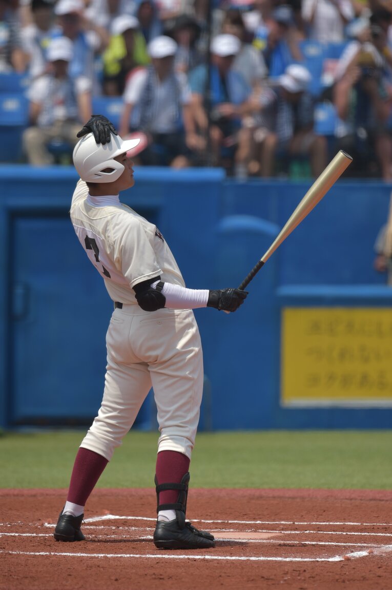 2015年夏の高校野球・西東京都大会決勝　早稲田実業×東海大菅生　１年生の清宮　©︎Hideki Sugiyama