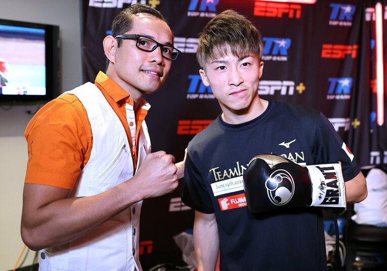2021年6月、ラスベガスで邂逅した井上尚弥とノニト・ドネア　©Getty Images