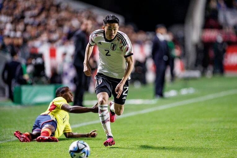 2023年3月のコロンビア戦　©Kiichi Matsumoto/JMPA