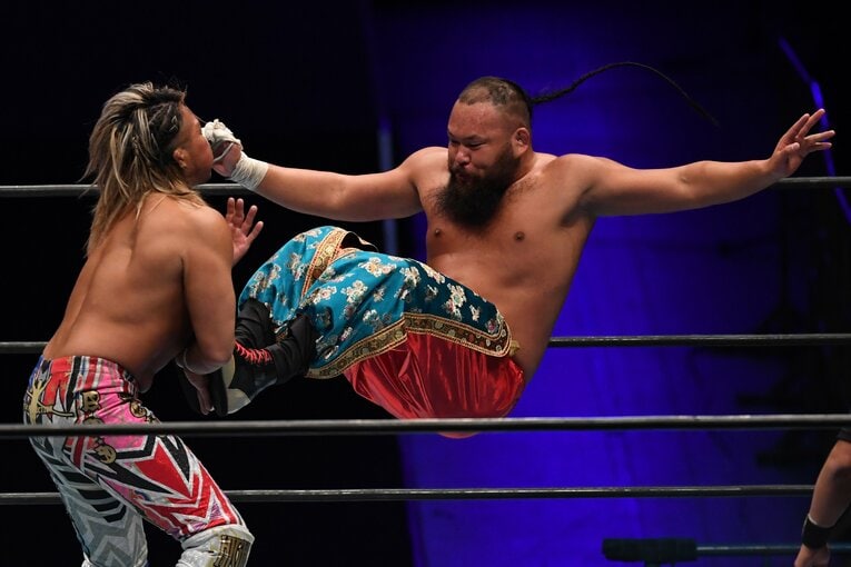 2021年2月、棚橋弘至が保持していたNEVER無差別級王座に挑戦