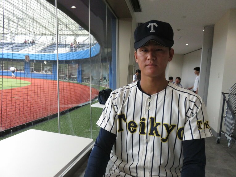 取材に応じてくれた帝京・黒木　©Kou Hiroo