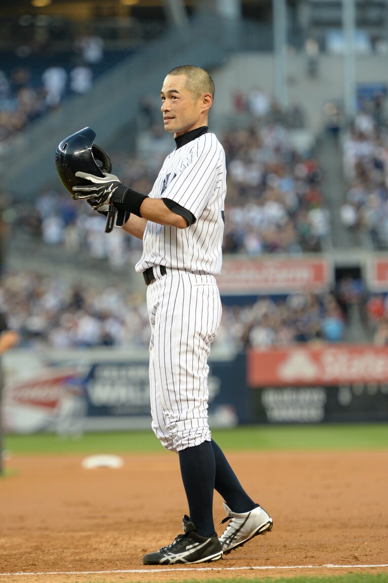2012年～14年ヤンキース時代のイチロー　©BUNGEISHUNJU