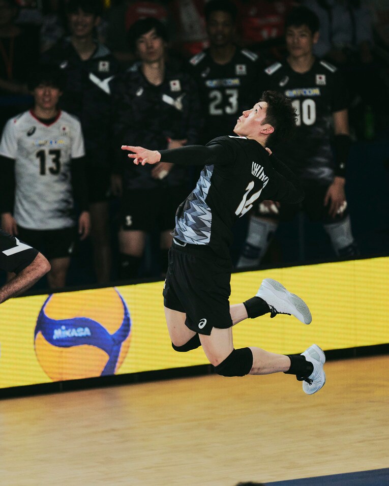石川祐希（VNLスロベニア戦）©︎Yuki Suenaga