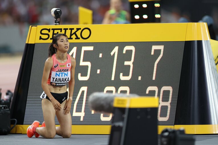 気持ちを切り替えた5000ｍ予選では14分37秒98の日本新記録で決勝進出　©︎Getty Images