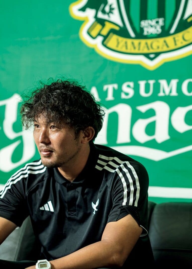 飯田真輝　1985年9月15日、茨城県生まれ。流経大柏高、流経大を経て、'08年に東京V加入。'10年途中に松本山雅へ移籍。'21年に引退し、現在は松本山雅の強化を担当　©Takuya Sugiyama