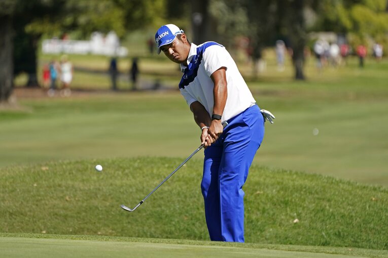 21-22シーズンの開幕戦「フォーティネット選手権」では最終日に急浮上にトップ10入り （c）AP/AFLO