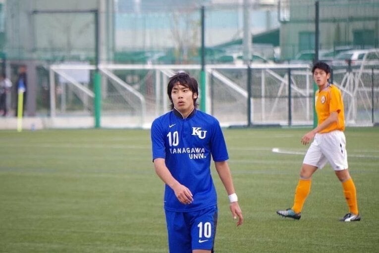2011年、神奈川大時代の伊東純也　©KUFC