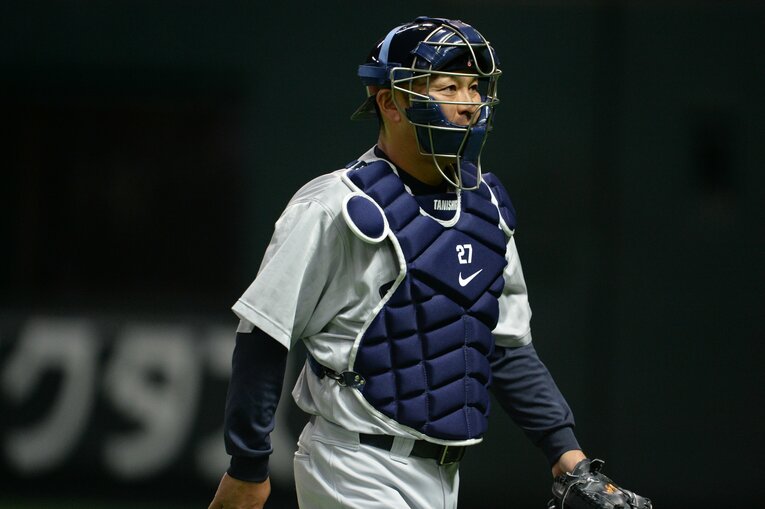 稀代の大捕手・谷繁が小川を激励してくれたという　©Naoya Sanuki