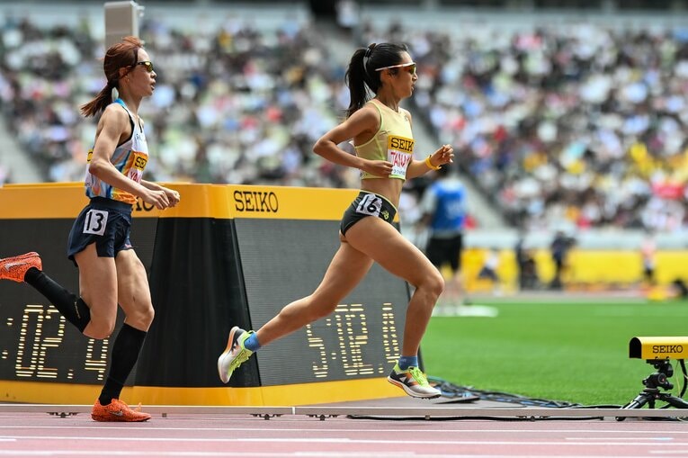 3000mからの連戦にもかかわらず日本人トップの2位に入った田中　©︎Nanae Suzuki