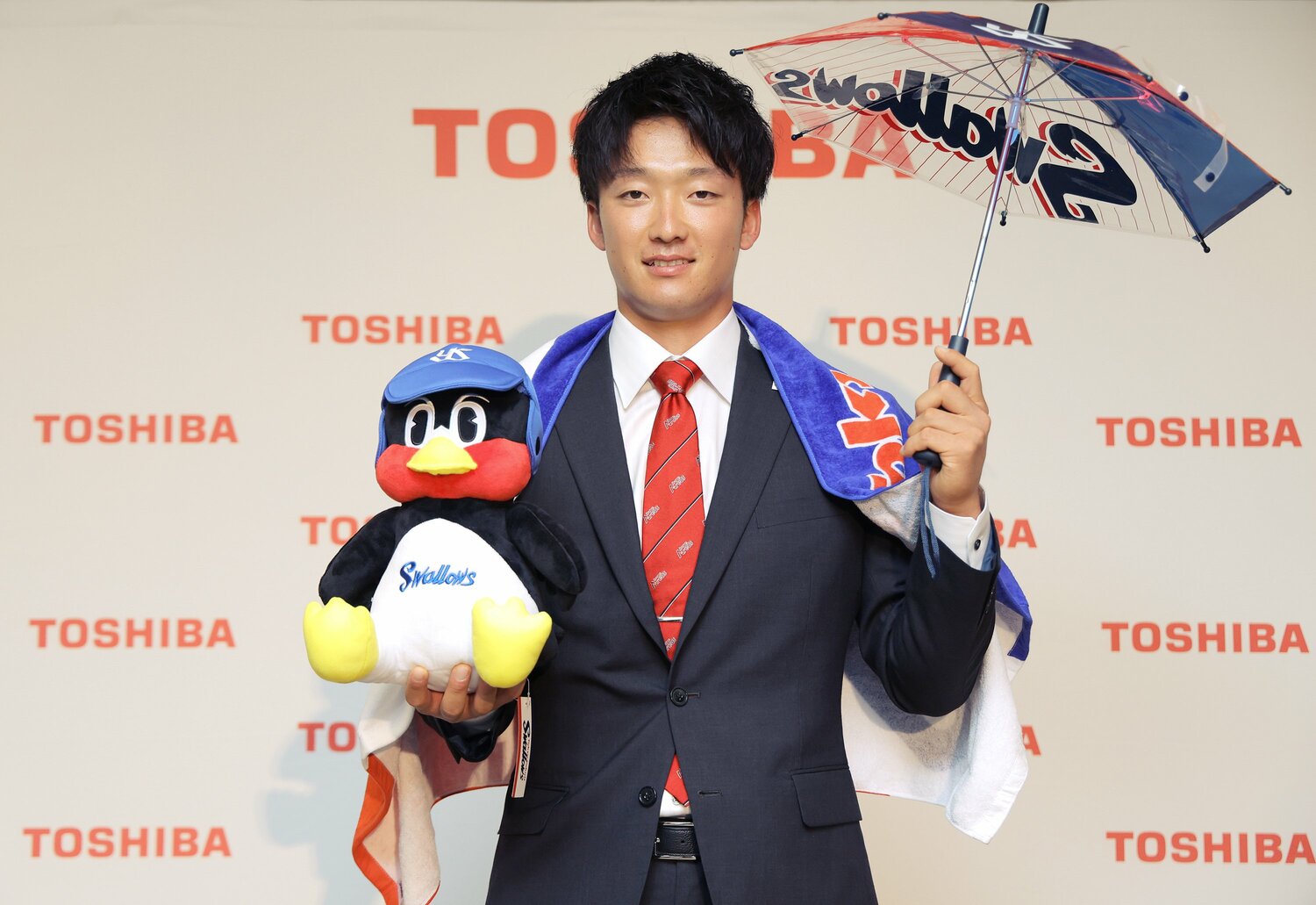 ヤクルト1位・吉村貢司郎（東芝／投手）。國學院大4年時にも志望届を提出するも、指名漏れを経験。社会人野球を経て単独指名を勝ち取った　©︎JIJI PRESS