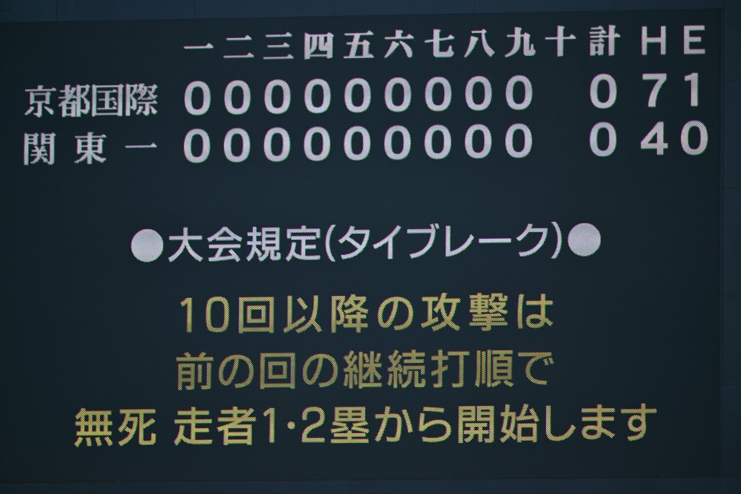 甲子園決勝では史上初のタイブレーク決着となった関東一vs.京都国際の一戦 ©Hideki Sugiyama