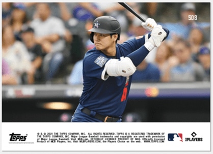 ※TOPPS社 Topps Now 24時間限定発売カード。1枚10ドルの表・裏