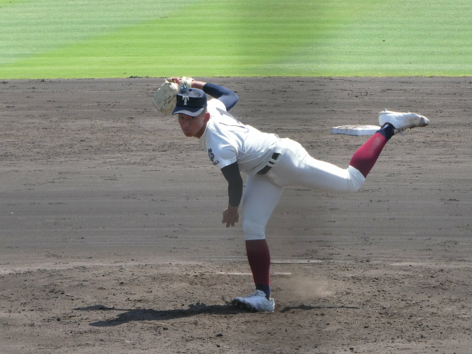 初回の投球を悔やんだ大阪桐蔭・前田悠伍（2年）©︎Noriko Yonemushi