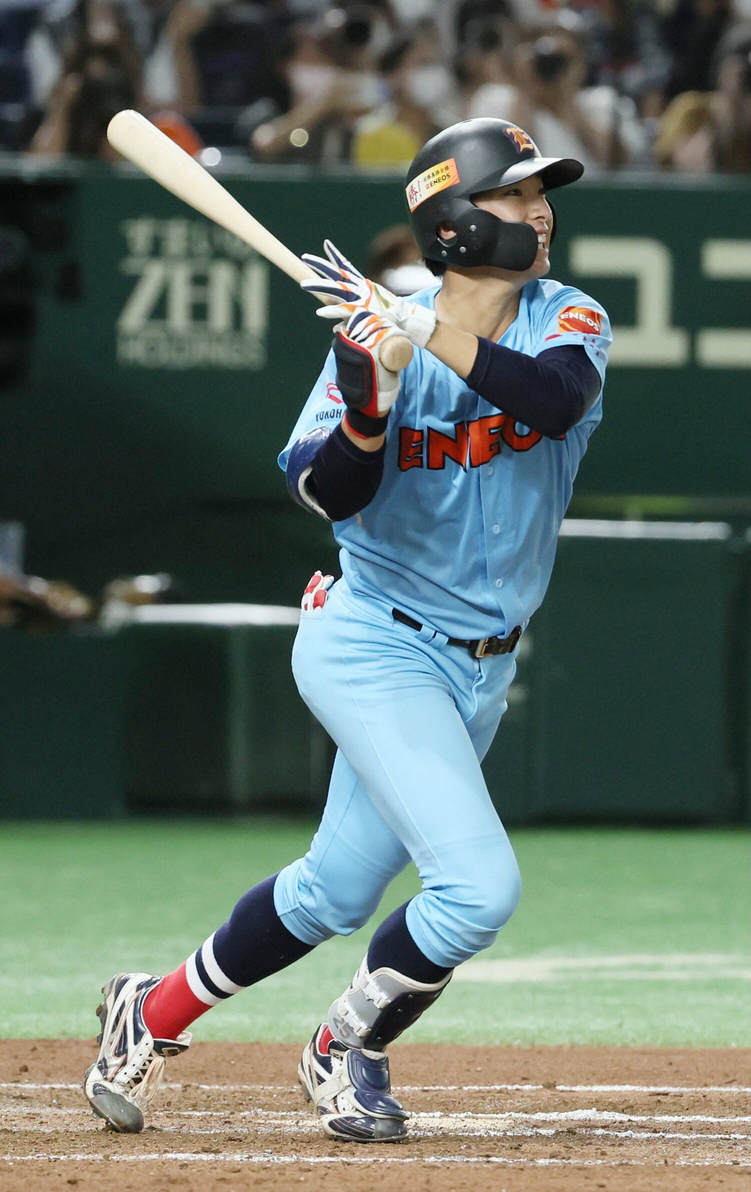 【ドラ1候補・社会人編1】度会隆輝・外野手・20歳・ENEOS（横浜高）・183cm84kg・右投左打　©JIJI PRESS