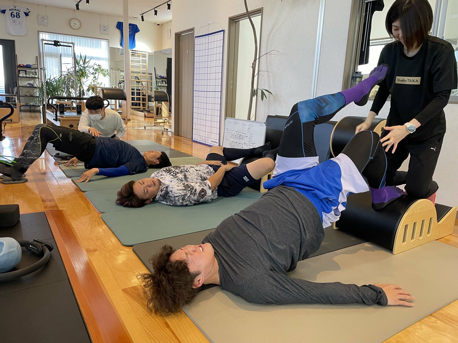 地味にキツい！　森原が苦悶の表情を浮かべる　©Takashi Ishizuka