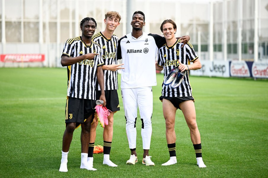 2023年7月、ユルディズ（右端）とポグバら　©Daniele Badolato - Juventus FC/Getty Images