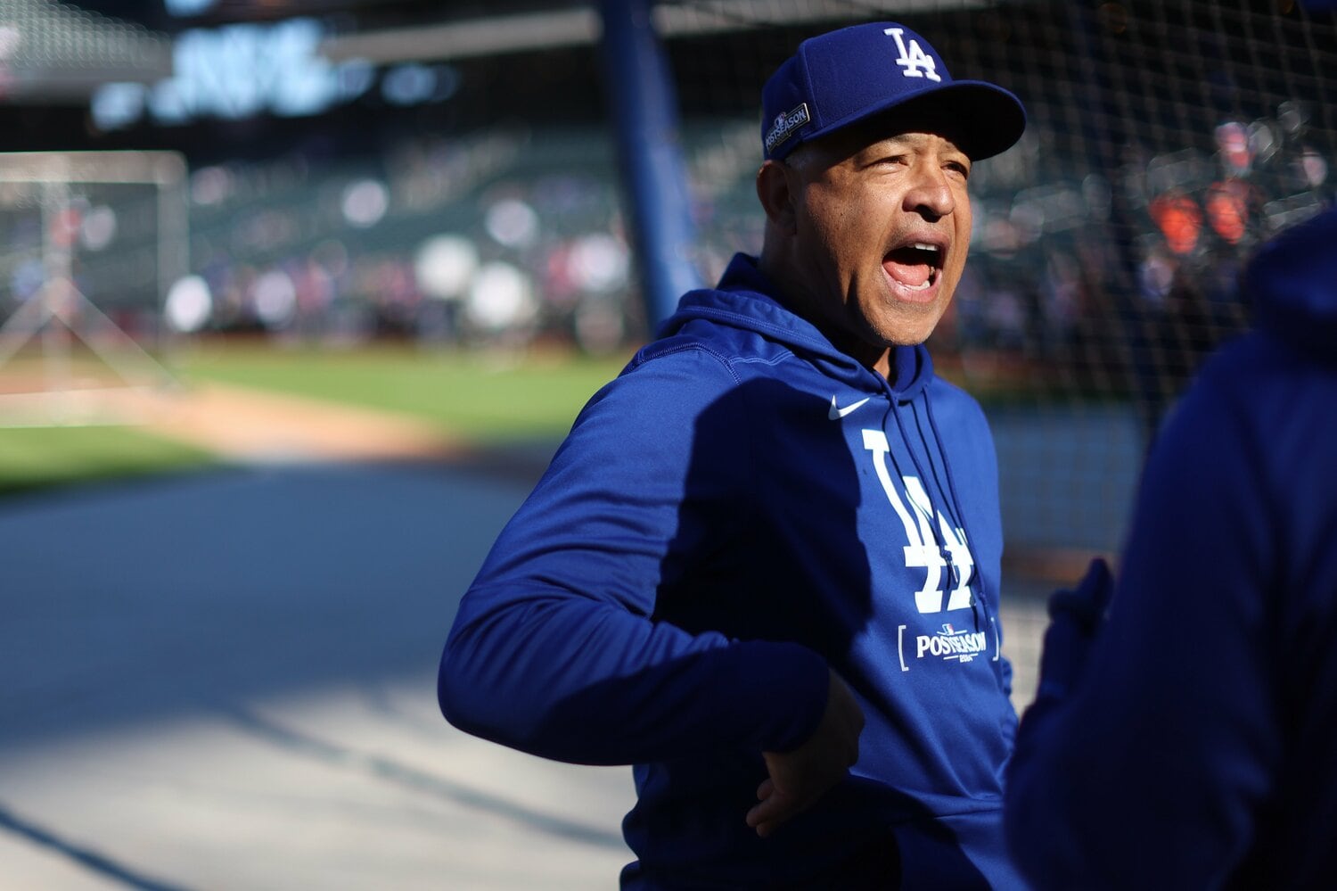 リーグ優勝決定シリーズの練習中　©Getty Images