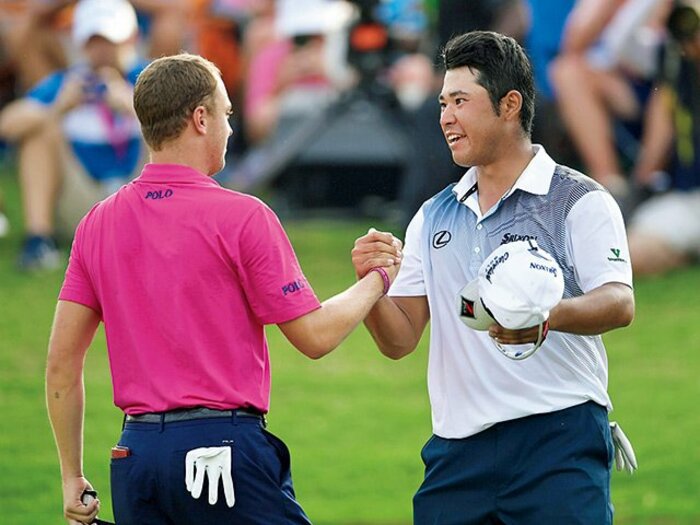 全米プロ惜敗の松山英樹。世界が祝福する日は近い。~アメリカ人のトーマスと、声援の量は五分だった~<Number Web> photograph by KYODO