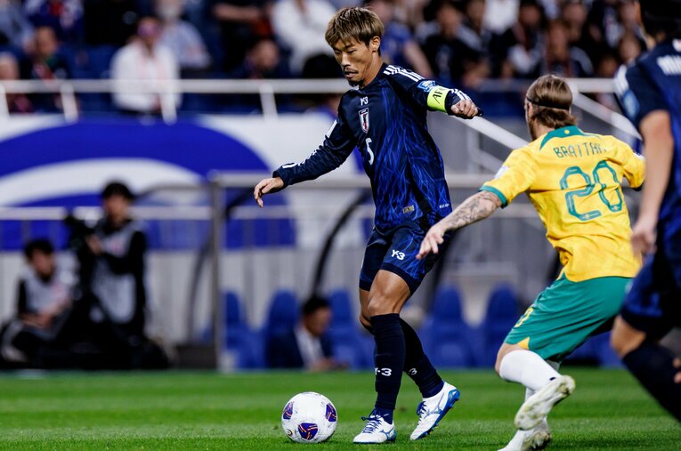 サウジ戦、オーストラリア戦は結果としては悪くなかったが、守田の目には新たな課題が見えていた　©Kiichi Matsumoto