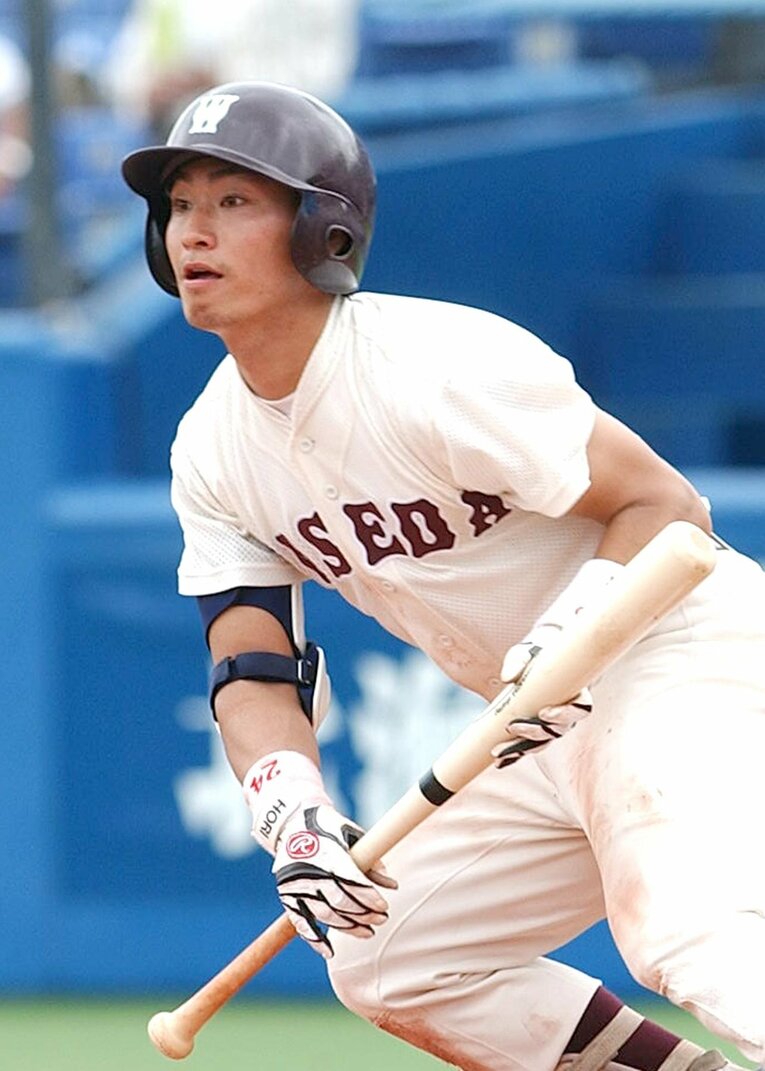 早稲田大学時代の青木。じつは“怒られ役”だったという　©︎SANKEI SHIMBUN