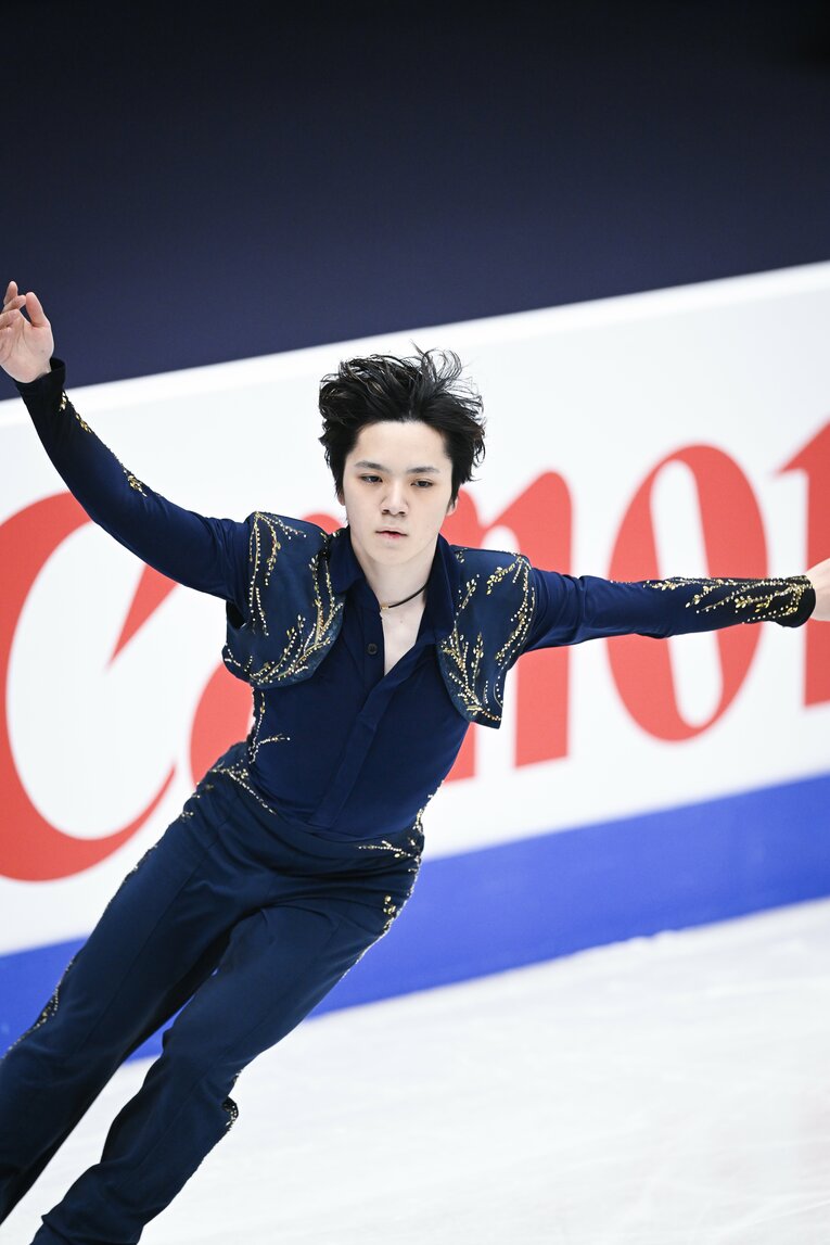 2022年世界選手権で優勝した宇野昌磨　©︎Asami Enomoto