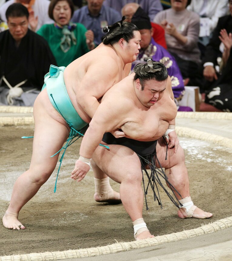 「稽古が足りない」（武蔵丸）という貴景勝の肉体　©JIJI PRESS