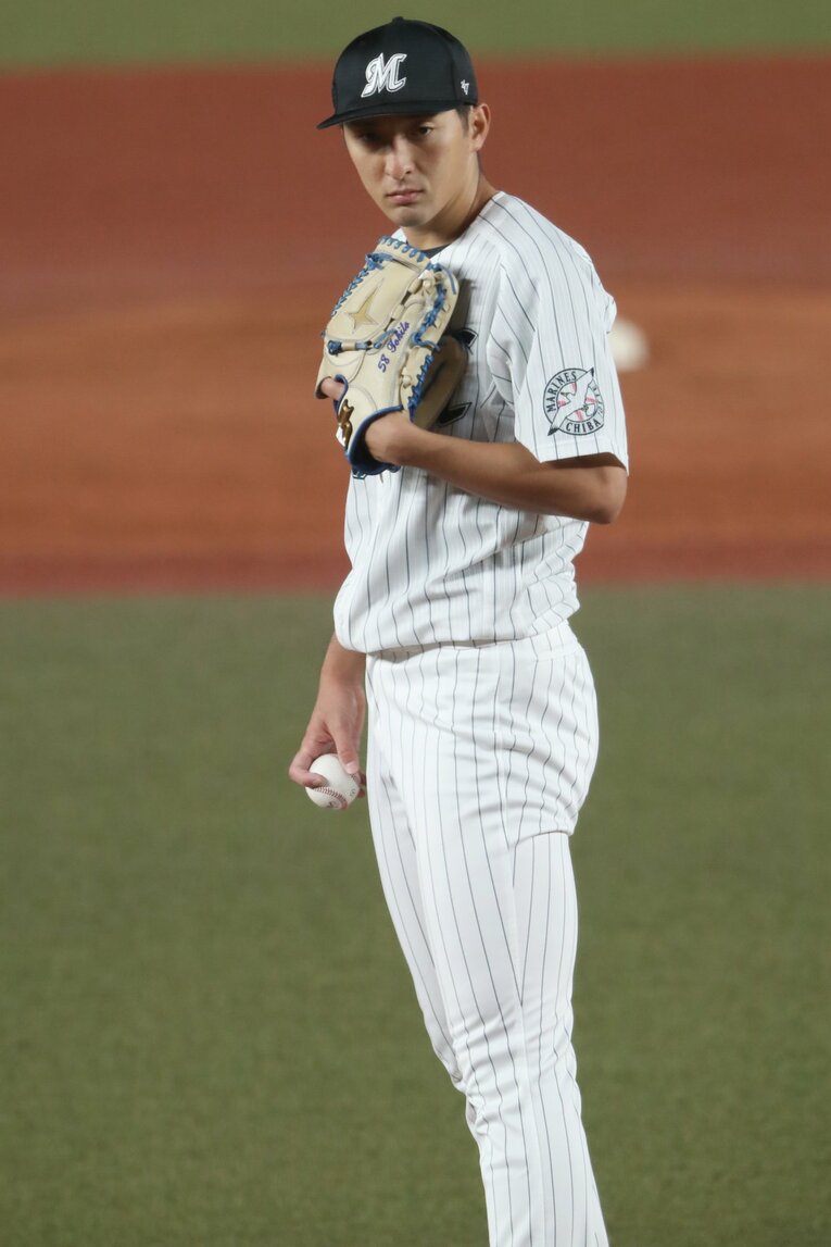 河村投手 ©Chiba Lotte Marines