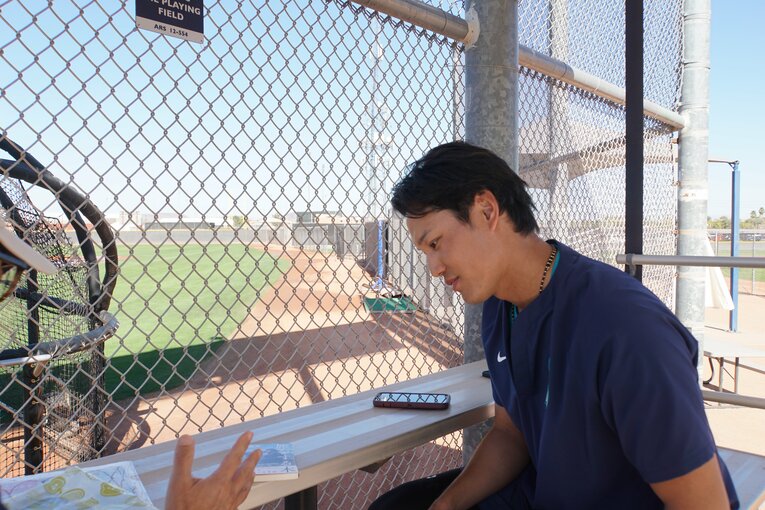 2月末にアリゾナで取材…現在の藤浪晋太郎　©NumberWeb