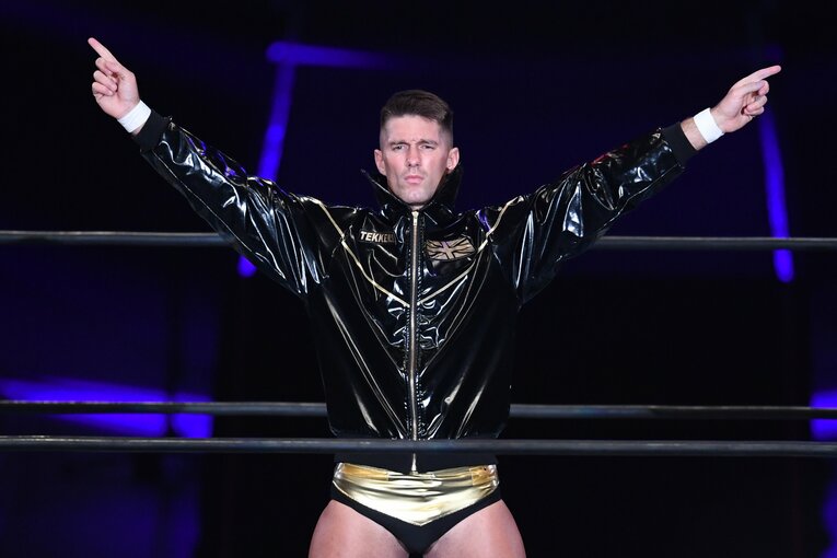 『NEW JAPAN CUP 2022』の決勝、ザック・セイバーJr.の入場シーン