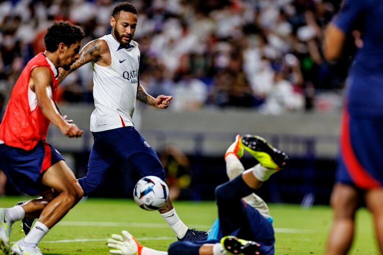 24日、大阪での練習　©Kiichi Matsumoto