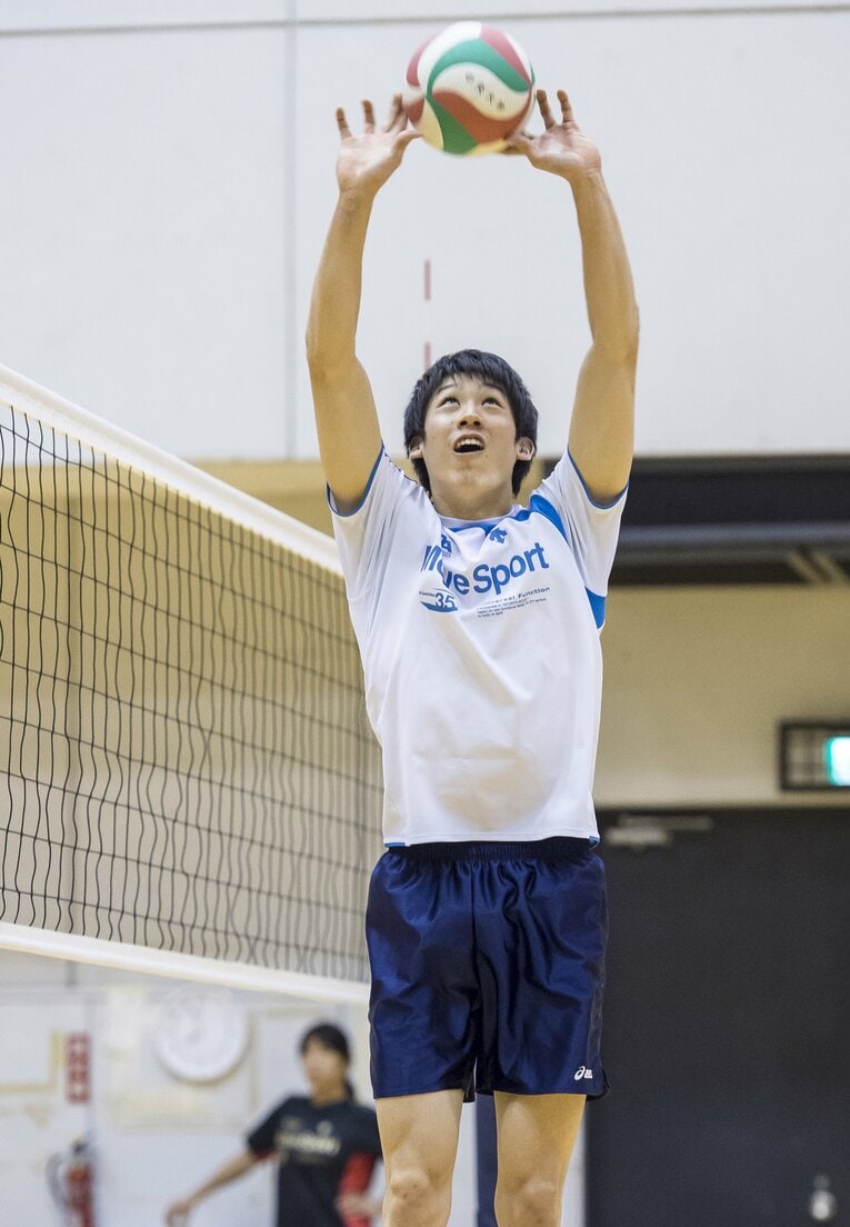 中央大学時代の練習風景（2015年）©Takuya Sugiyama