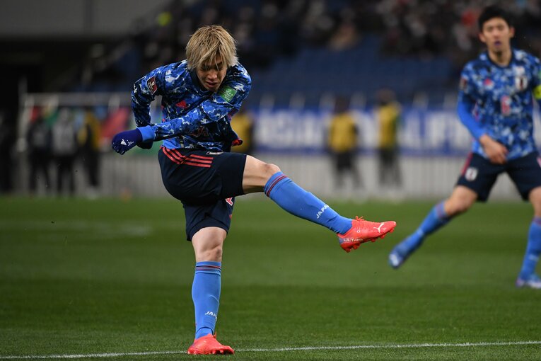 伊東純也のゴールシーン　©Getty Images