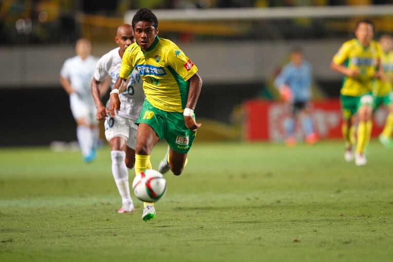 ジェフ千葉時代のオナイウ阿道（2015年）©︎Kiichi Matsumoto