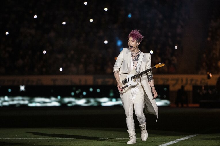 初戦に登場したMIYAVI　©Asami Enomoto