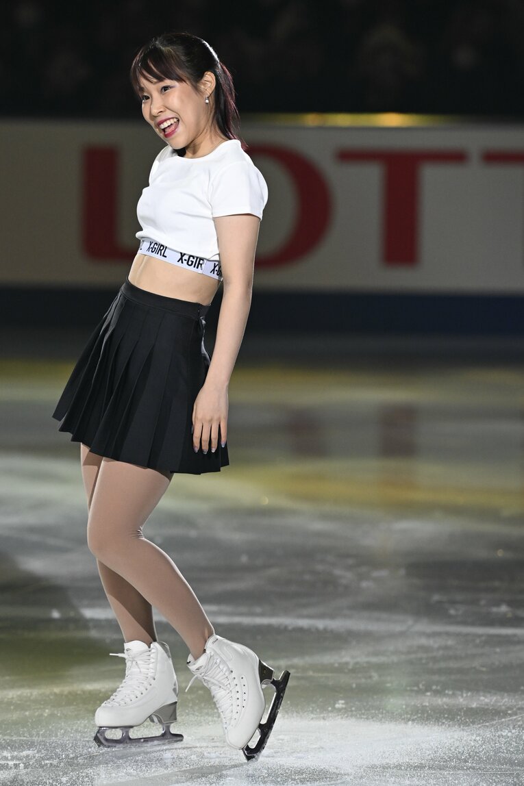 三原舞依のエキシビションでの演技　©Asami Enomoto