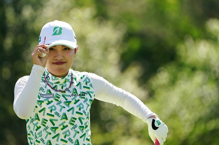 マッチプレーで2年連続で決勝に進出した古江彩佳（23歳）。153cmと小柄ながらも正確なショットとパットを武器に世界と渡り合う ／ photograph by Shizuka Minami