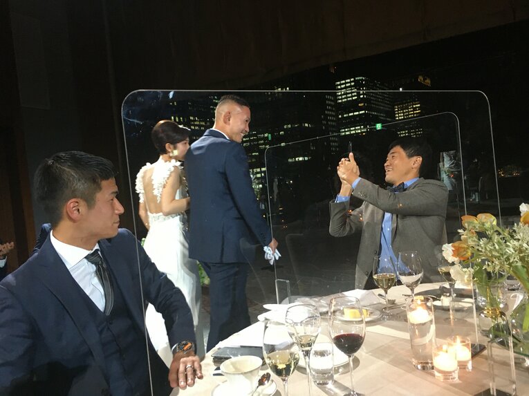 2022年1月、早川史哉＆真優さんの結婚式の様子（著者撮影）