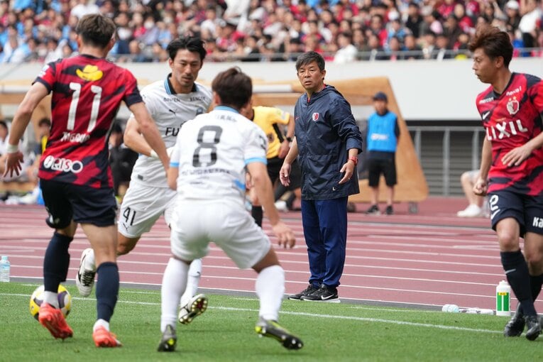 後半アディショナルタイム、川崎の猛攻をしのぐ鹿島　©Masashi Hara