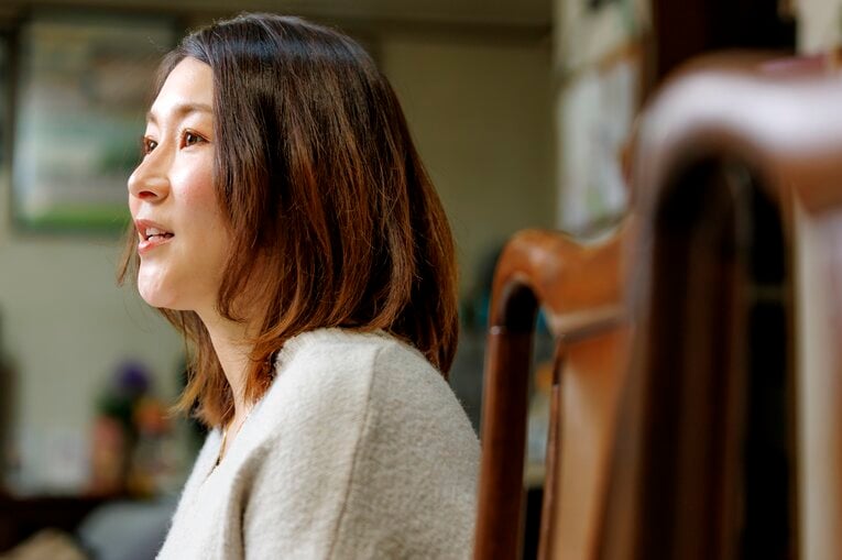 角田夏実らと鎬を削りあった学生時代の思い出を振り返る染宮さん　©︎Kiichi Matsumoto