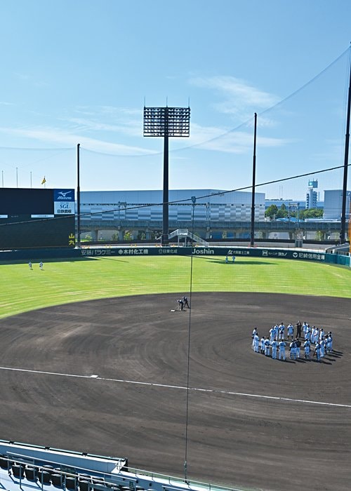 スタジアムのほか、練習場や軟式野球場などを含めた一帯をゼロカーボンベースボールパークと呼ぶ