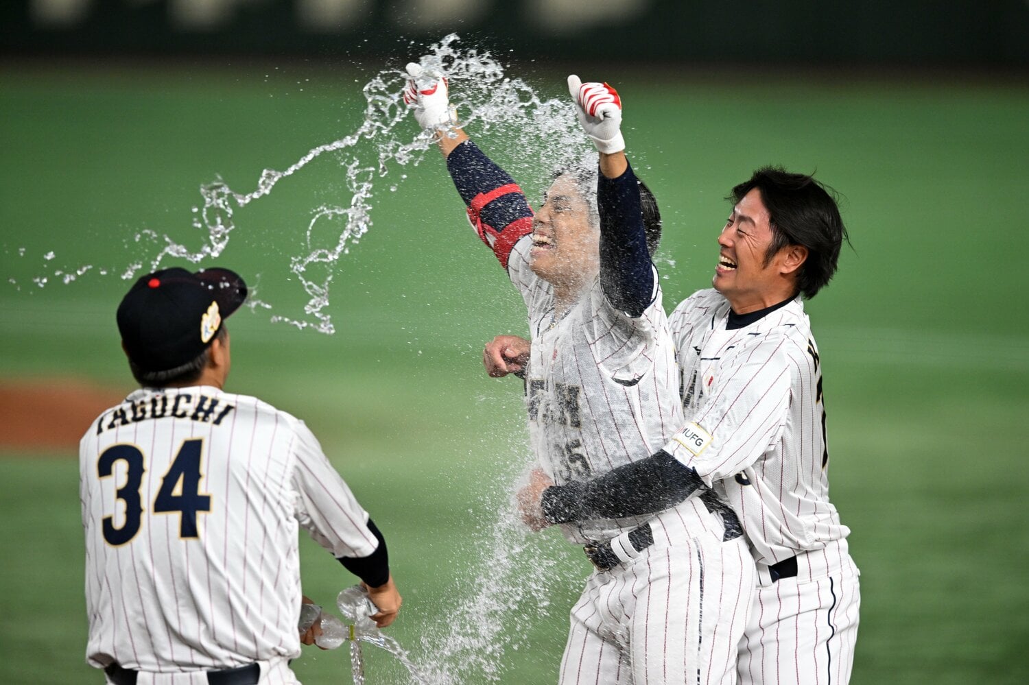 サヨナラ安打を放った殊勲の門脇誠　©︎Getty Images
