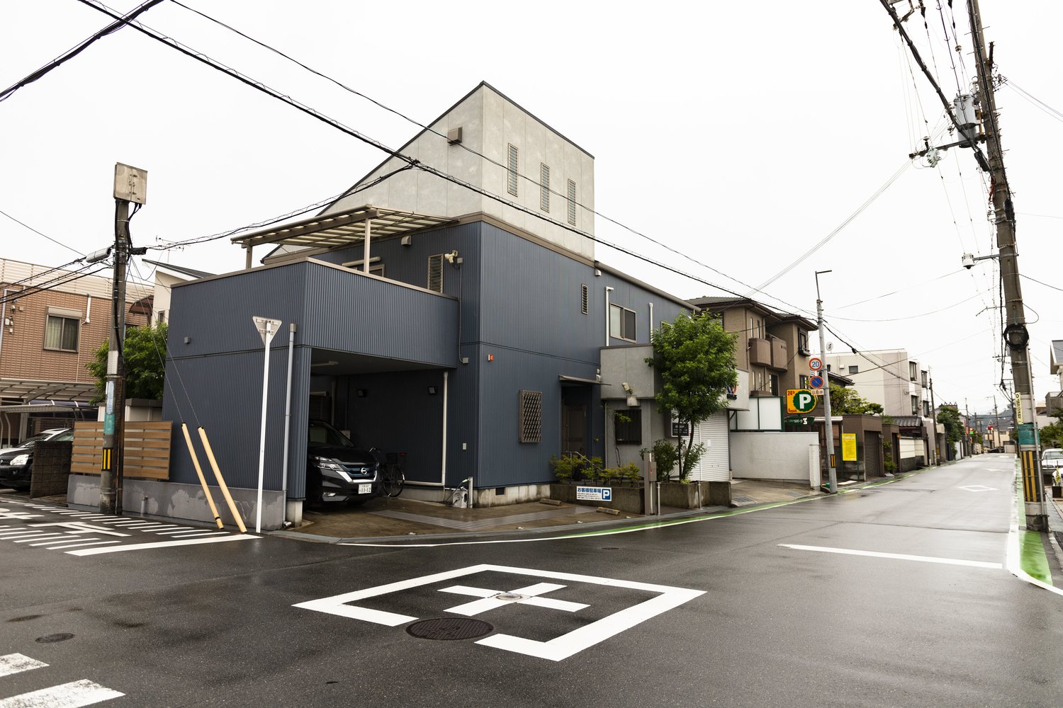 住宅地になっている豊中運動場の跡地
