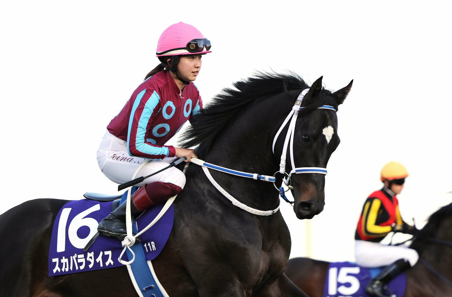 昨年12月、ホープフルSにて初のGI騎乗となった際の今村　©JIJI PRESS