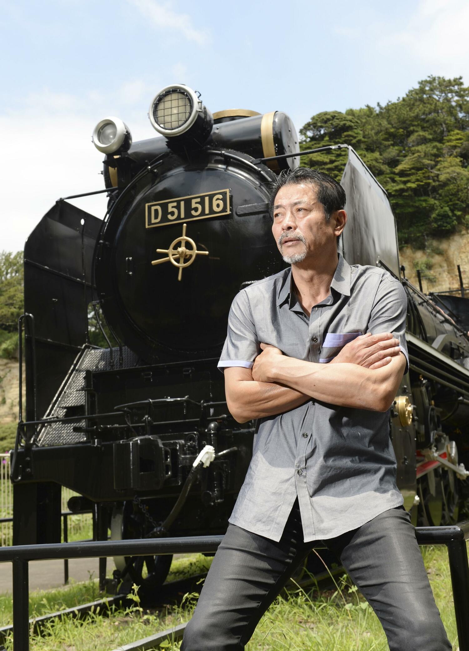 SLへの造詣も深い屋鋪さん（2019年撮影）©Kyodo News