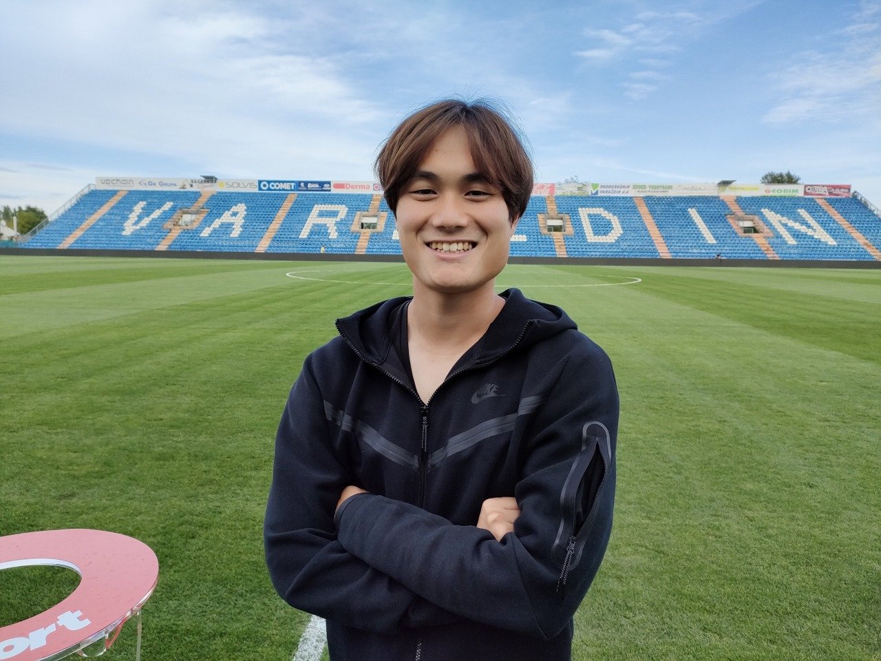 バラジディンの本拠地、スタディオン・バルテクスにて　©Yasuyuki Nagatsuka