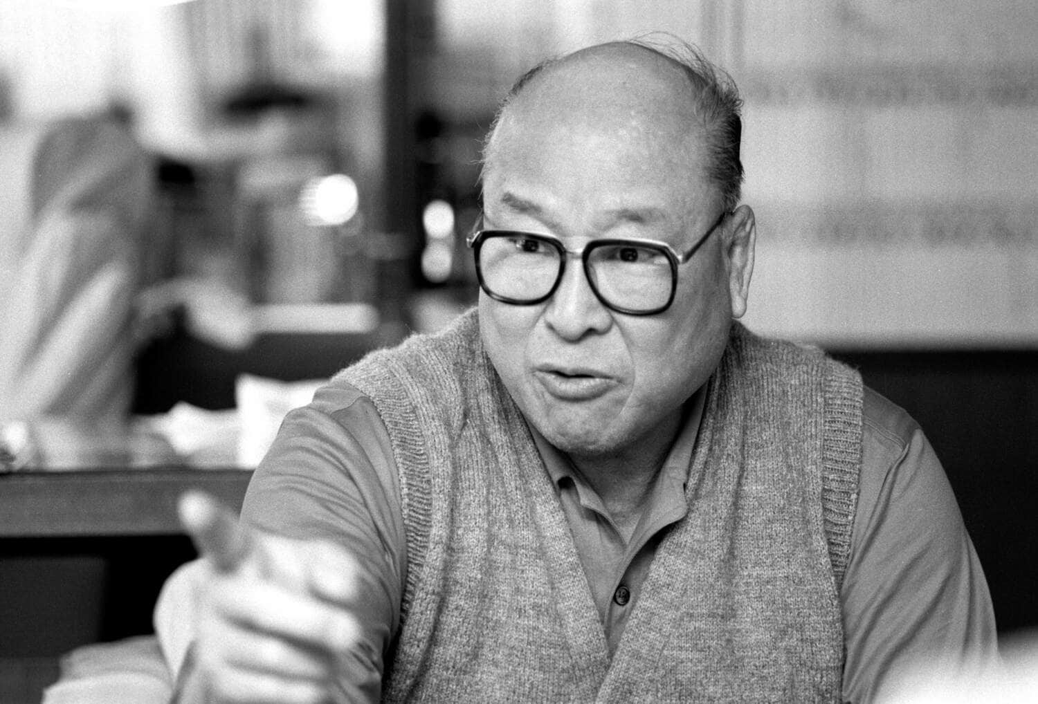 「極真空手こそ地上最強」と語る在りし日の大山倍達　©Sports Graphic Number