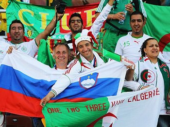 32カ国中唯一のイスラム国家チーム、アルジェリア代表の狂乱を見よ！＜Number Web＞ photograph by FIFA via Getty Images