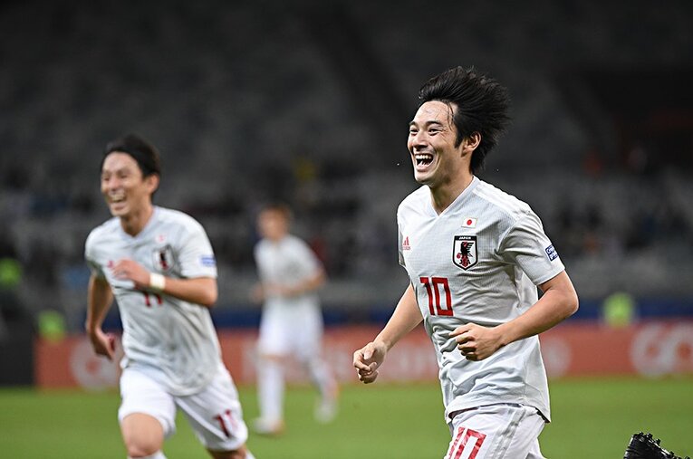 中島翔哉はゴールを挙げたエクアドル戦以外でも“らしさ”を見せた。噂に上がるポルトへの移籍も正式決定するのだろうか。 ／ photograph by Getty Images