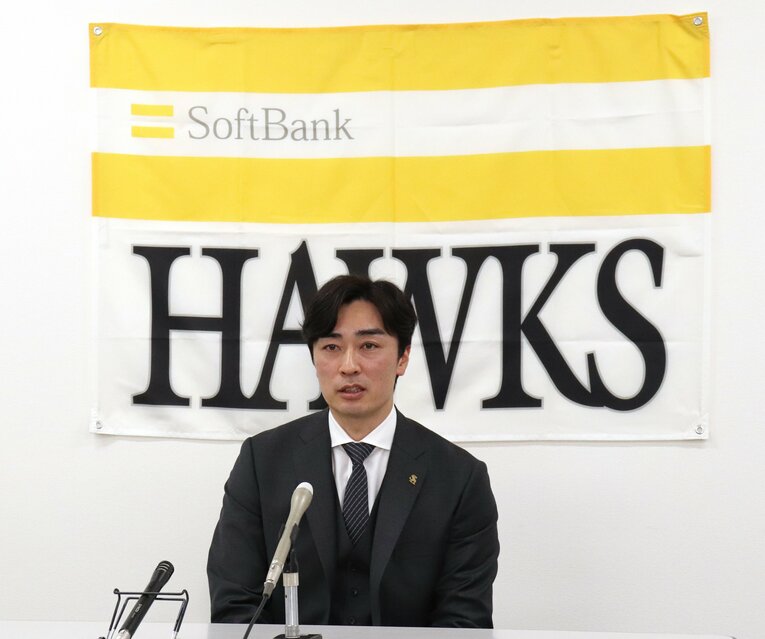 2023年12月の契約更改時の和田毅　©JIJI PRESS