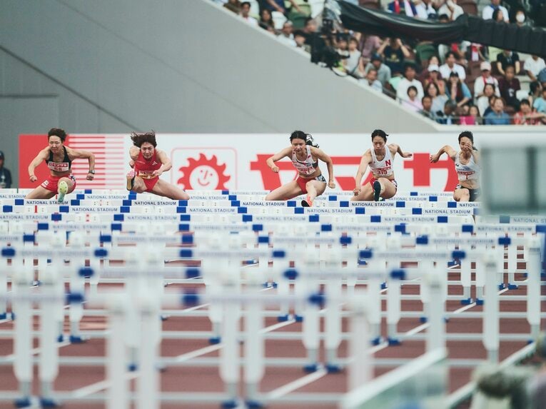 史上最高レベルの戦いとなった女子100mハードル　©Yuki Suenaga